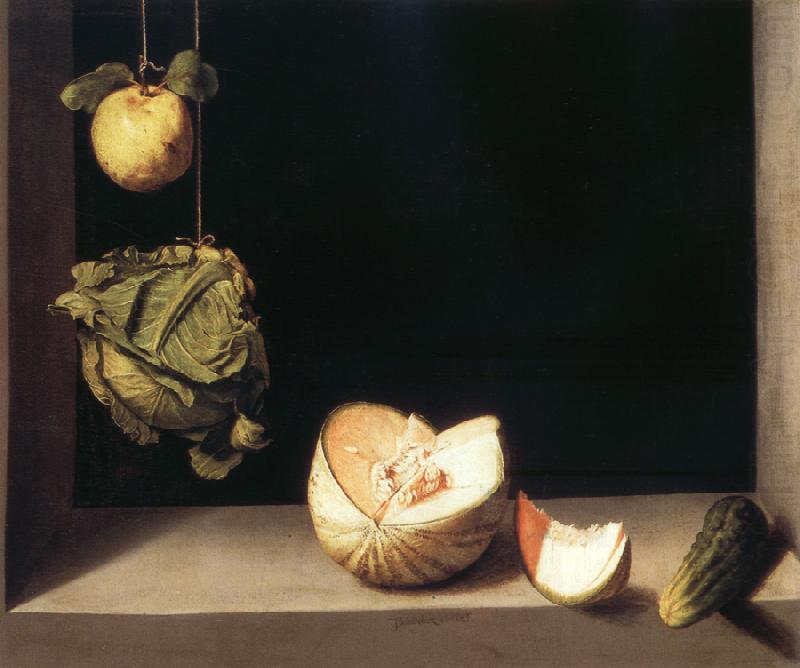 Juan Sanchez-Cotan Still life with quince,cabbage,Melon and Cucumber china oil painting image